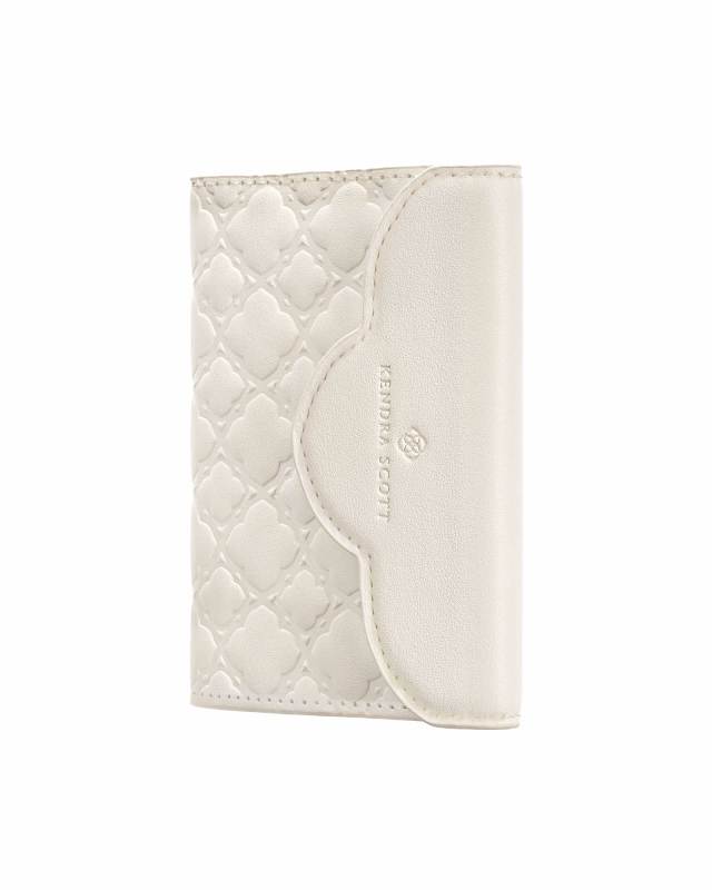 Magnetic Ivory Trifold Wallet image number 2.0